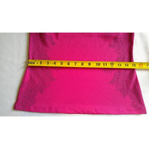 KIWI KATE, SIZE S, FUSHIA YOG TOP. GREY TRIM, UNIQUE DESIGN - Picture 7 of 7